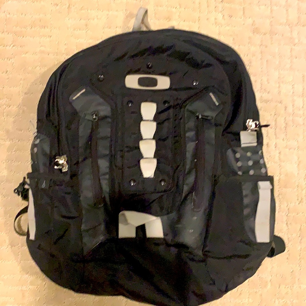 Oakley black backpack. Good condition.